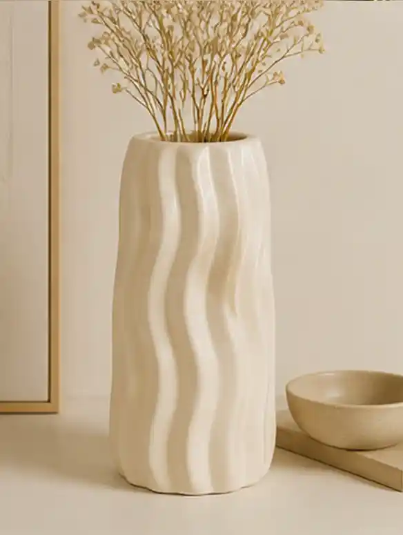 Vase Ondulation Crème
